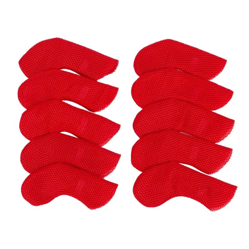 10pack Elastic Golf Club Head Covers Protective Sleeves with Dustproof for Drivers Soft Inner Lining