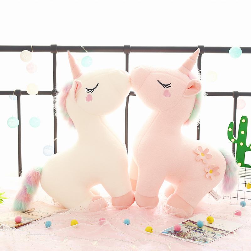 New Doll Rainbow Down Cotton Unicorn Doll Ins Plush Toy Children's Doll