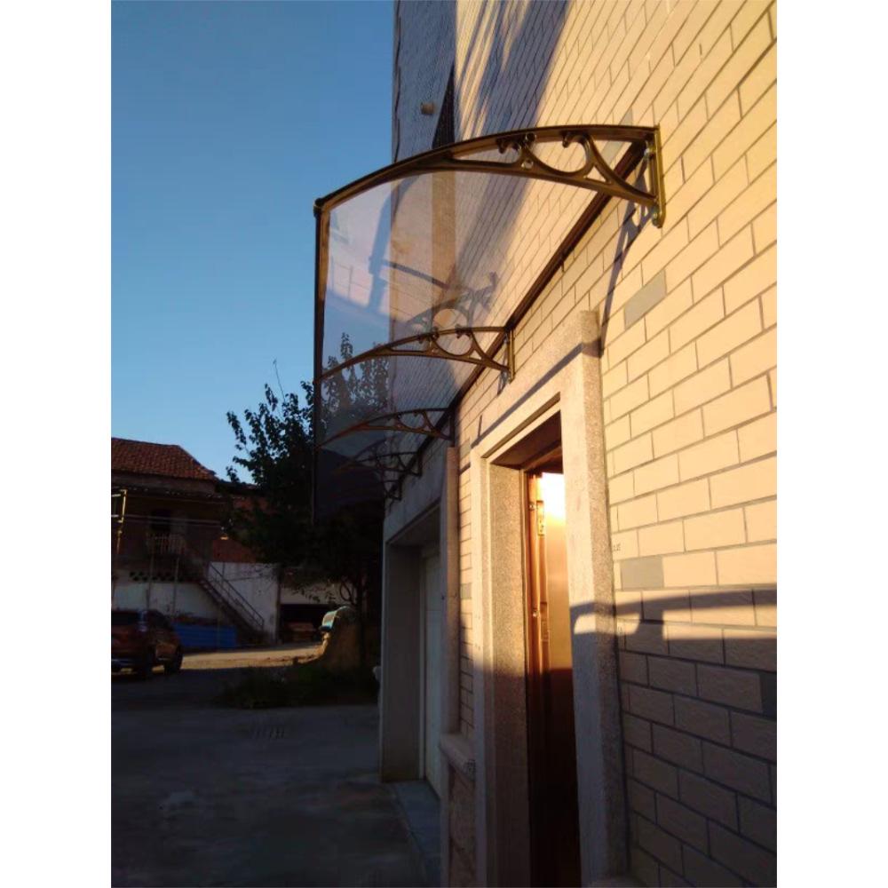 Aluminum Alloy Window Awning: Outdoor Polycarbonate Sunshade & Rain Shelter for Doorway or Balcony