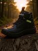 Men's Leather Ankle Motorcycle Riding Boots - Protective Adventure Footwear