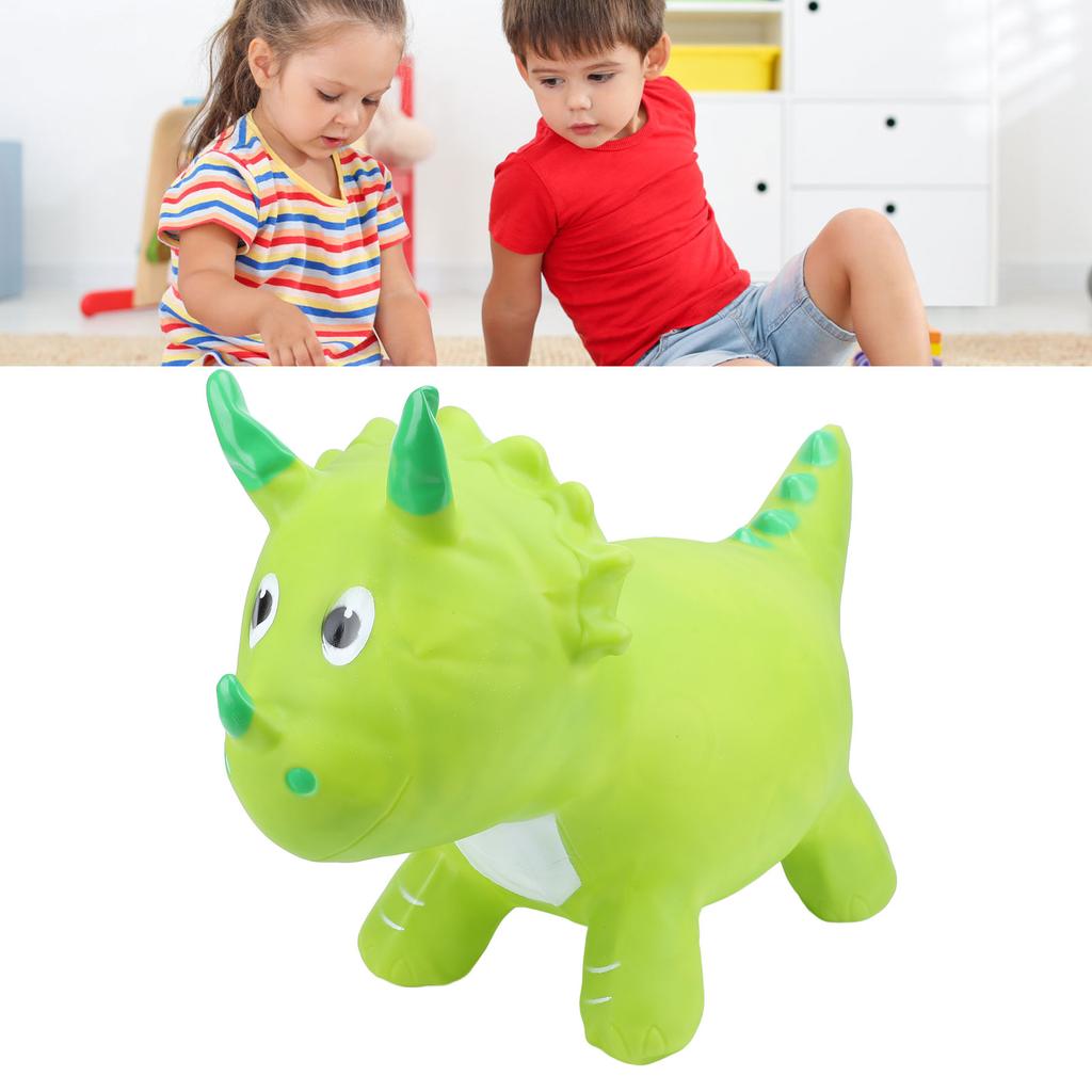 Inflatable Ride On Bouncy Animal Toy PVC Soft Thicken Play Equipment Jumping Dinosaur Horse for Baby
