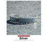 Starlight Bangle Brass Bracelet for Men and Silver and Gold Revo. Women, (Silver)