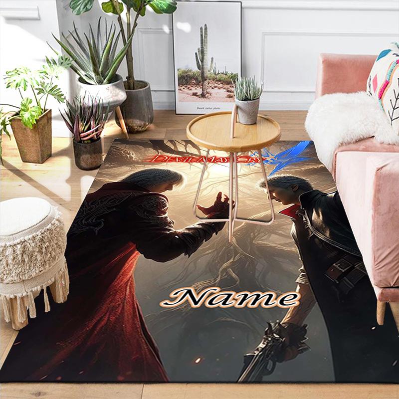 Custom 1Pc Devil May Cry Theme Rug Office Carpet Indoor Outdoor Entrance Doormat Nonslip Soft And Comfortable Living Room D291536