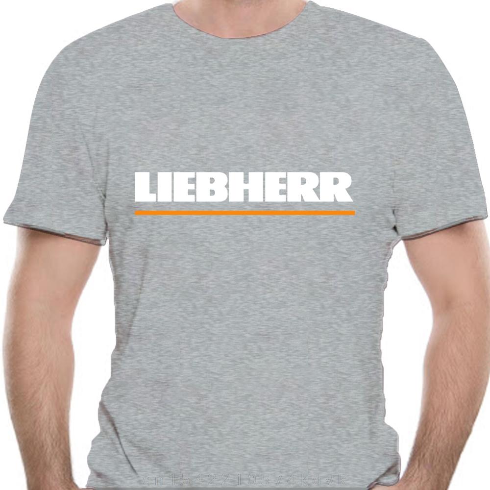 Liebherr Baufahrzeug Kran Schwarzes T-Shirt Unisex