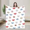 Coperta Morbida in Pile Corallo per Banda Musicale Kpop, Coperta Cartone Animato per Divano Ufficio, Trapunta Leggera per Camera da Letto
