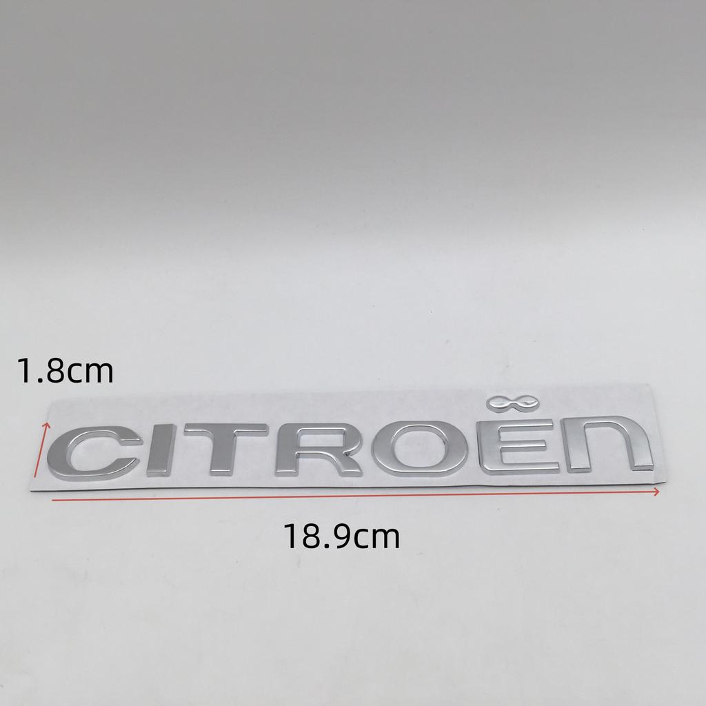 1pcs 3D metal for Citroen Car letters Front Hood Emblem Bonnet Sticker Rear tail Trunk Badge Decal Styling auto accessories