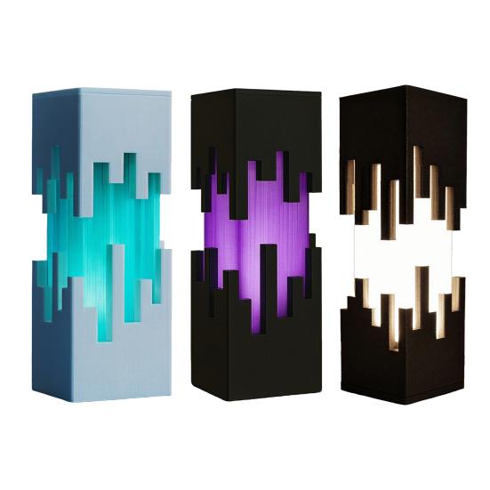 Futuristic Night Light 3D Printed Cyberpunk Led Desk Lamp
