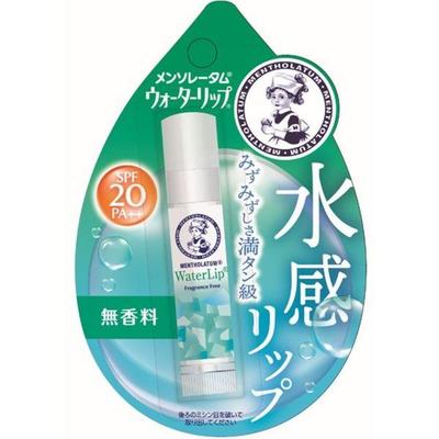 Japan MENTHOLATUM Water Lip Unscented Lip Balm 4.5g SPF20 PA++ S587