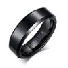 Tungsten Steel Men Ring Fashion Jewelry Durable Comfort Fit Wedding Band Stylish Accessory for Him