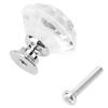 1PCS 30mm   Shape   Glass Pull Handle Cabinet Drawer Door Knob (Transparet)