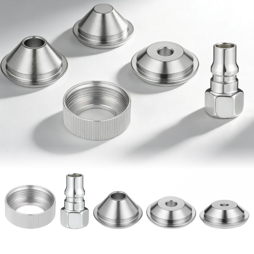 5 PCS Texture Sprayer Orifice Tip Set Wall Texturing Drywall Wall Painting Sprayer Tips Stainless Steel Tool Parts China Mainland