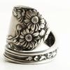 Dark Retro Daisy Ring, Personalized Versatile Open Ring, Women'S Exaggerated Style Ring