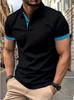 Men's Short Sleeve Polo Shirt, Slim Fit Casual Top, Comfortable & Versatile