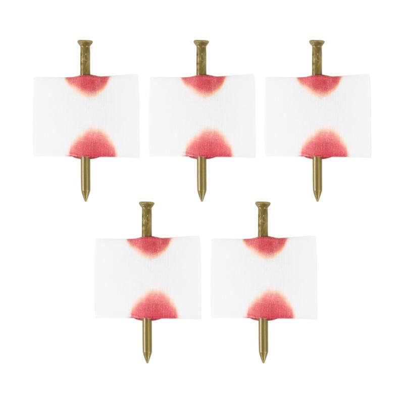 

5 шт. Хэллоуин Поддельной гвоздь сквозь палец Игрушки для розыгрыша Страшная магическая игрушка Смешной окровавленный пластырь на гвоздь Розыгрыш на День дурака Игрушка для шутки