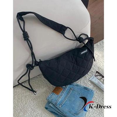 Unisex Nylon Half Moon Cross Bag (3 Colors)