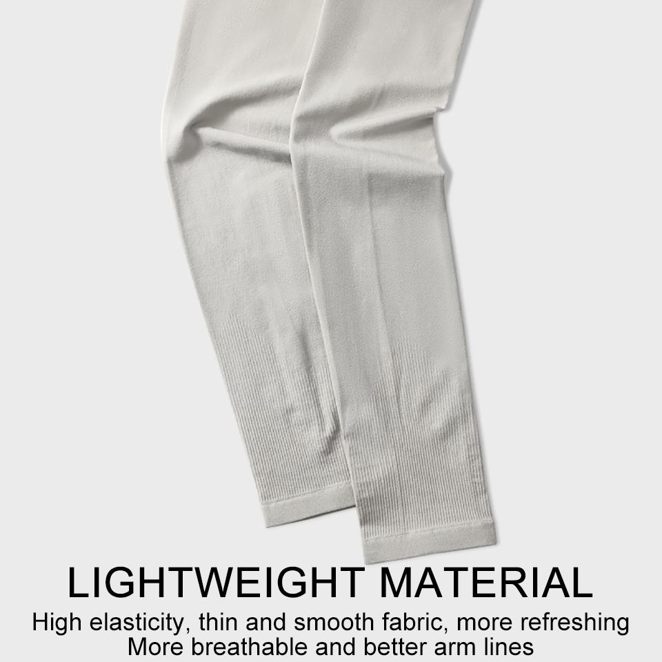 1Pair UPF50+ Cool Arm Sleeves Summer Breathable Sunscreen Ice Silk for Cycling Running Fishing Plus Size Over Sleeve