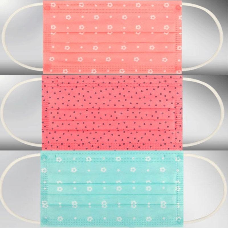 Lovely Disposable Respirators Face Mask Non-woven Respirator Disposable Fashion Printing Mask Dispos