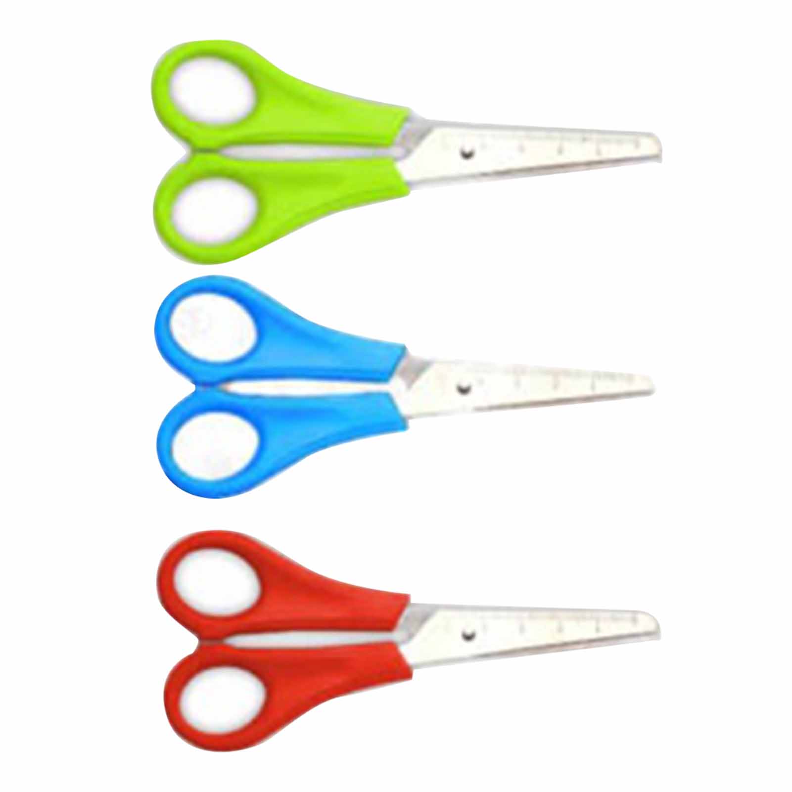 

Craft Scissors Blunt Tip Scale Design Plastic Handle Stainless Steel All Purpose Scissors for Sewing Paper School