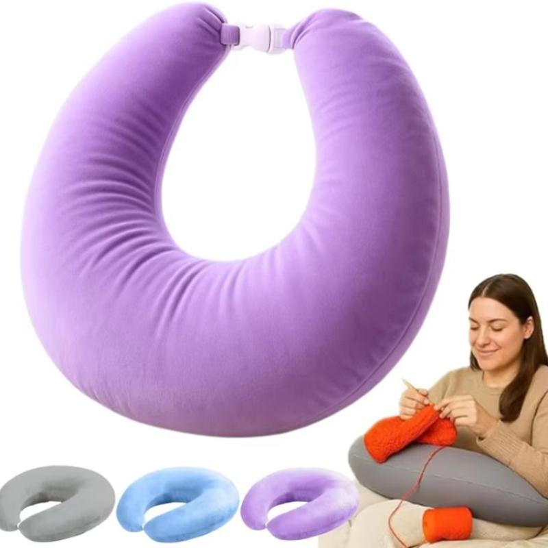 1 Stück U-förmiges Kissen Nackenkissen, Reise Flugzeug Kopfkissen Erwachsene U-förmiges Kissen Nackenstützkissen Tragbar