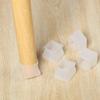 Floor Protectors Brown Color White Grey Chair Leg Caps Silicone Table Cover Square
