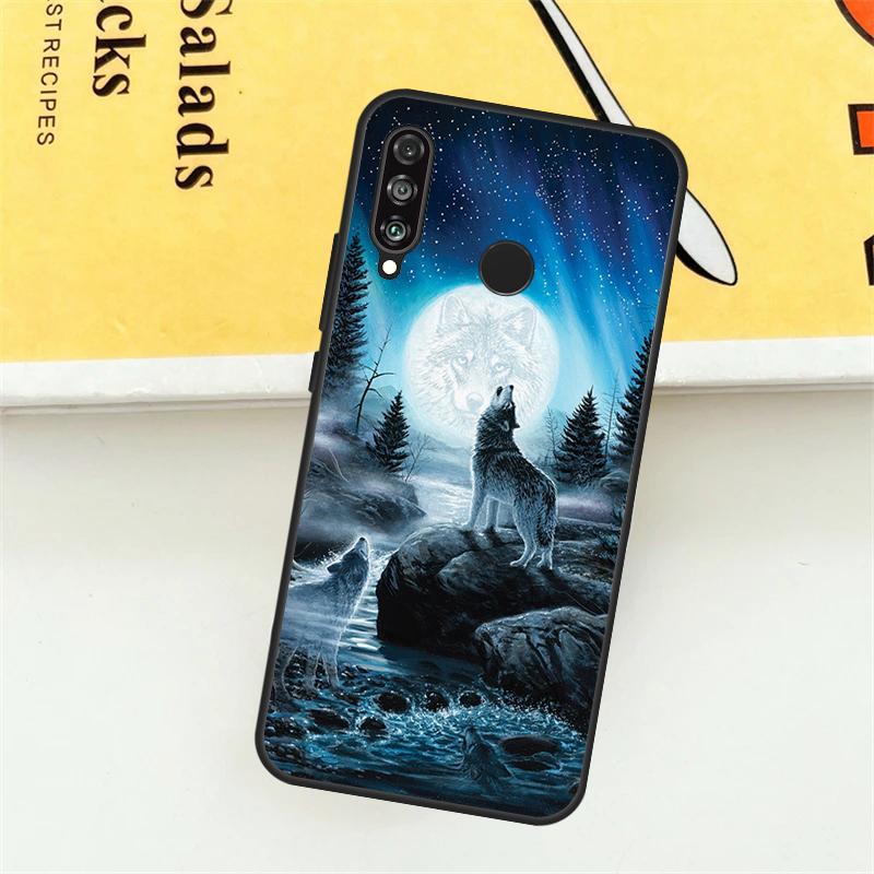 Animal Wolf Galaxy For Huawei Nova Y61 Y73 Y70 Y72 Y60 Y90 Y91 7i 8i 11i 12i 12s 9 10 SE P20 P30 P40 Lite Case