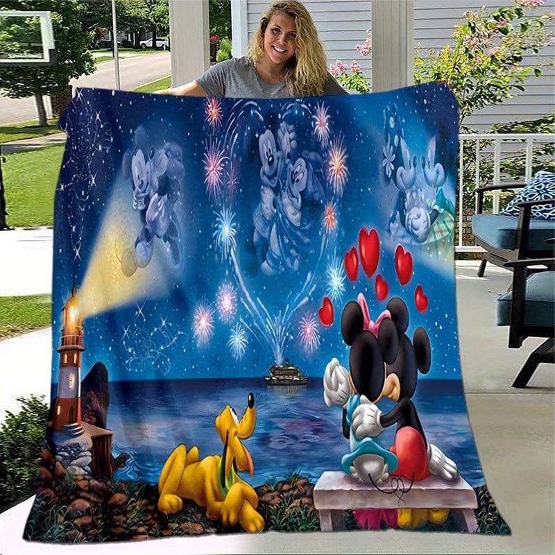 Mickey and Minnie Cartoon Blanket: Adorable, Warm, and Perfect for Home Decoration Living Room, Travel, and All Seasons
