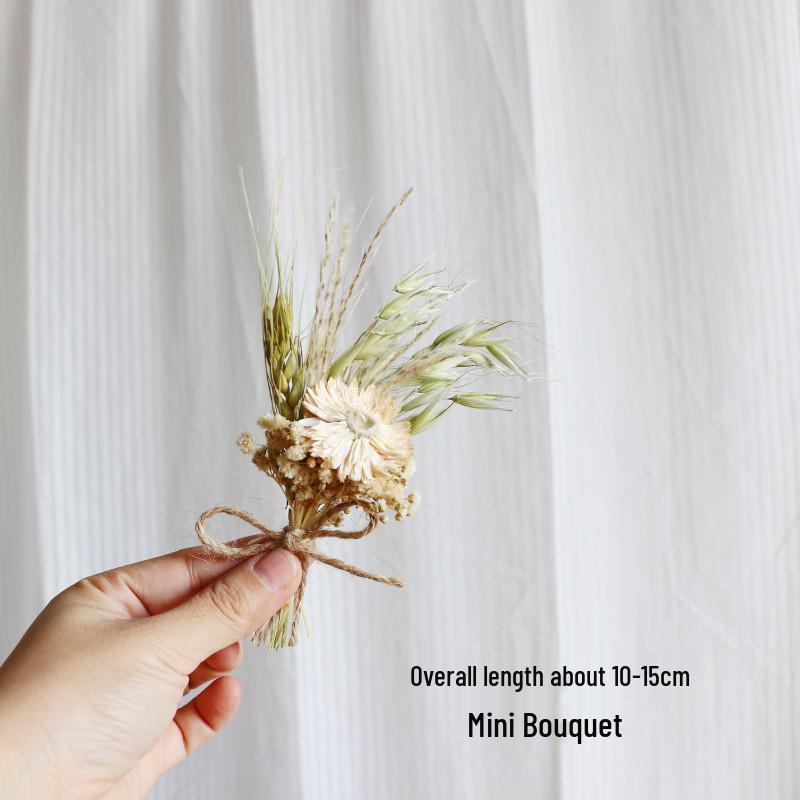 Mini Bouquet of Mixed Natural Dried Flowers: Preserved Gift Box for DIY and Decorations