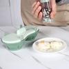 Yousheng Microwave Egg Poacher Cooker 2 Grids Egg Steamer for Boiled Eggs BPA-Free Steamed Egg Cooking Box Kitchen Gadget for Healthy Breakfasts