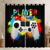 E-Sports Room Game Window Curtains Colorful Creative Printing Living Room Bedroom E-Sports Decoration Custom Curtains 2PCS