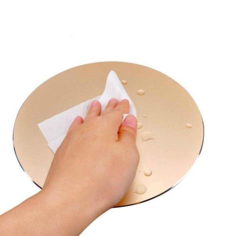 1pcs Round Gaming Mouse Pad Aluminum Alloy Metal Mouse Pad