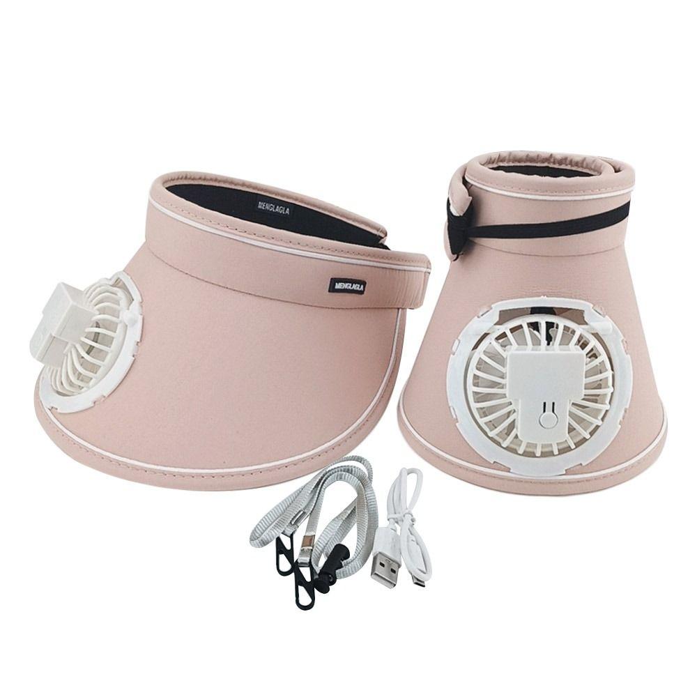 

Широкополая шляпа от солнца с вентилятором и козырьками, уличная панама, мужская, женская розовый