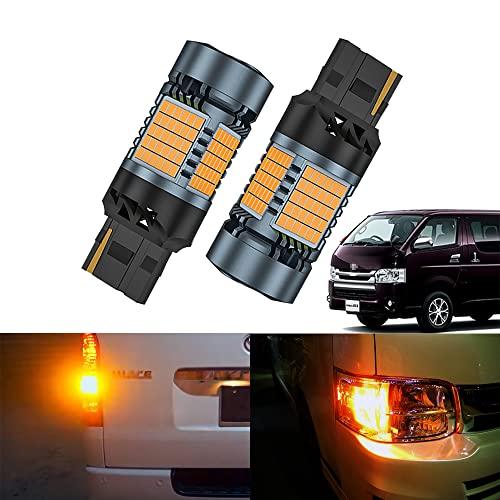 

Совместимость с передними и задними светодиодными указателями поворота Hiace 200 Series/Regius Ace 200 Series со встроенным резистором, T20 Pinch Difference, янтарный, 2016