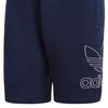 Adidas Originals Letter Comfortable Fashion Casual Sports Shorts Men Shorts Navy-Blue DH5763