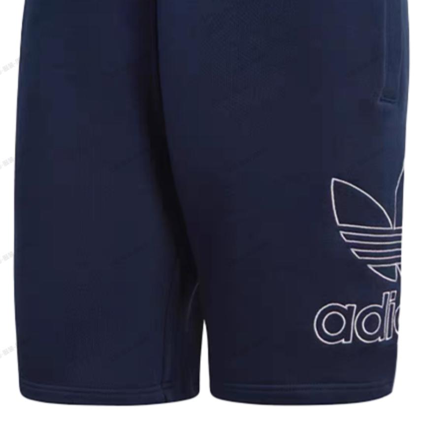 Adidas Originals Letter Comfortable Fashion Casual Sports Shorts Men Shorts Navy-Blue DH5763