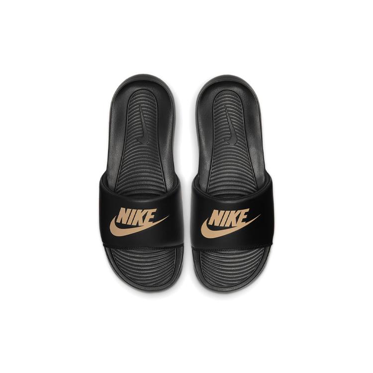 Nike Victori One Slide 'Black Metallic Gold' CN9675-006