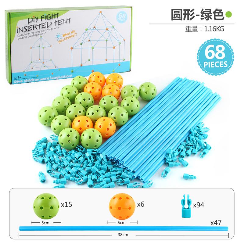 

Stemdiy Палатка из бусин Мозаика Строительная игра Домик Игровая палатка для детей для помещений и улицы