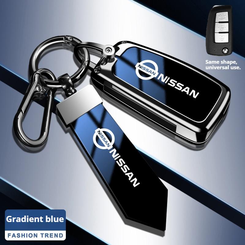 Zinklegering Leer Auto Sleutelhoesje Nissan Qashqai Juke X-Trail Patrol Note Leaf Altima Maxima Murano Tiida Teana Rogue Sentra