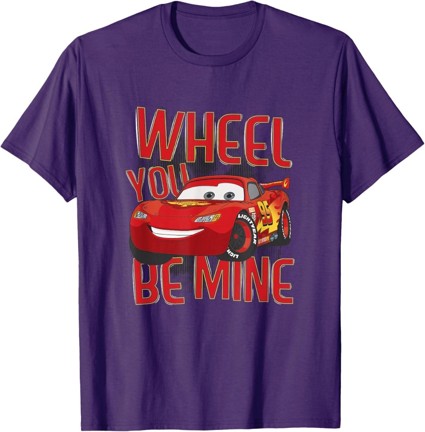 Pixar Cars 2 Valentine s Day Wheel You Be Mine Unisex T-Shirt S разноцветный