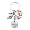 Creative Alloy Seashell and Pearl Keychain Pendant