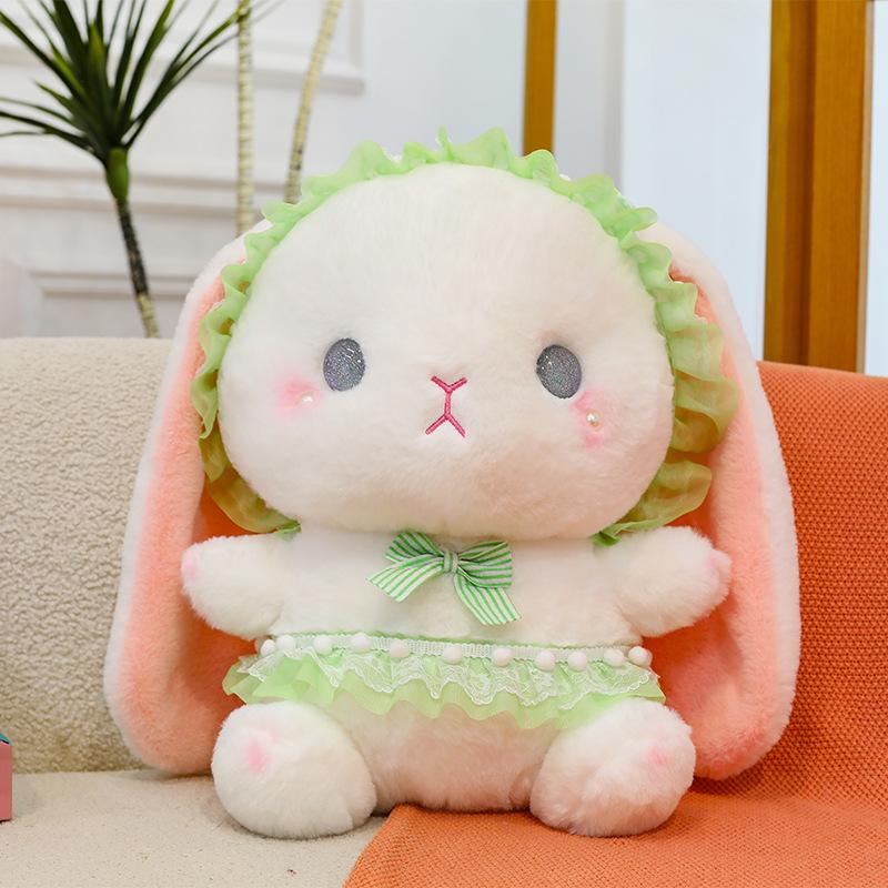Cute and Funny Lolita Rabbit Backpack Japanese JK Style Girl's Heart Cute Little Rabbit Plush Bag Gift