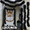 2/20M Christmas Cane Ribbons Garland White Tinsel Bar Wall Decor Hanging Garland Strip Ceiling Decoration Home Party Ornament