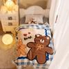 Dinosaur Pattern Cartoon Flannel Blankets Coral Velvet Bed Blanket Throw Blanket  Office