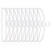 Lightweight Short Neck Plastic Clothes Hangers Pack of 10 Anti Slip Texture