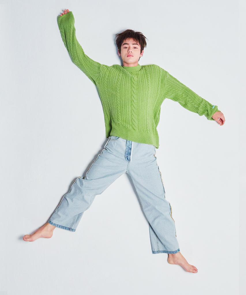 INSTANTFUNK Ms Tactel Cable Knit - Green