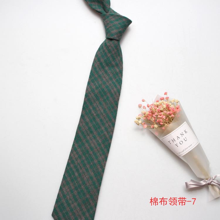 Men'S Narrow Tie, Special Cotton Casual Dress British Business Tie