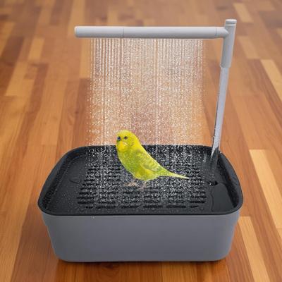 Bird Shower Indoor Bird Bath Automatic Shower Rechargeable Tub with Circulating Faucet Pet Supplies Bathing Accessories for