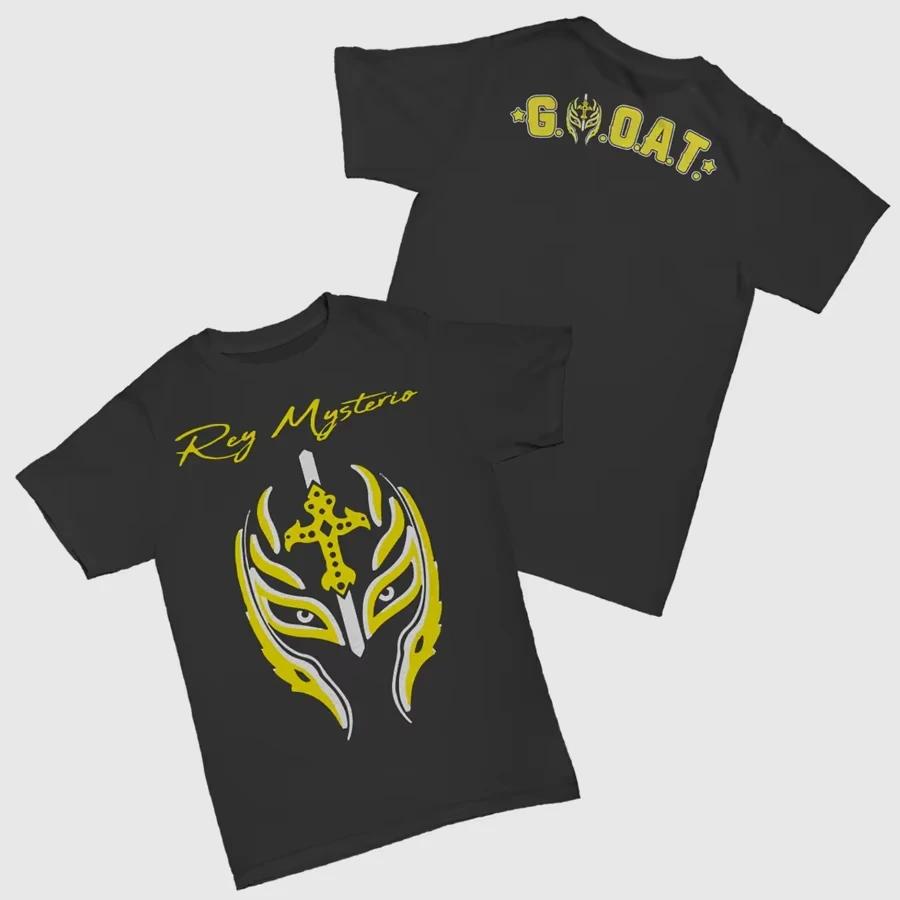 

2025 Новая футболка рестлера Рей Мистерио Человек-загадка с коротким рукавом, хлопковая базовая футболка, мужская, женская, свободная, удобная, с круглым вырезом M
