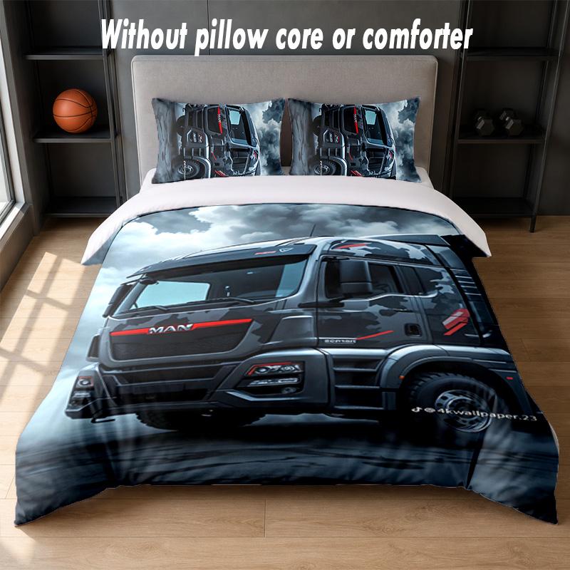 Set Biancheria da Letto MAN Design 1 Copripiumino + 2 Federe Morbido Traspirante Biancheria da Letto per la Casa