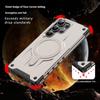 For Samsung Galaxy S23 Ultra Magnetic Case Four Corner Airbags PC + TPU Phone Cover