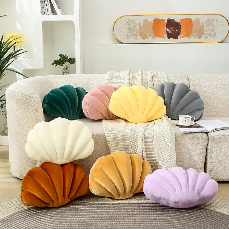 Creative Seashell Pillow - Plush Toy, Sofa Cushion, Office Decor, Bed and Bay Window Accent